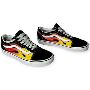 Vans Old Skool Flame Skate Shoes Men's‎ 6 Women's 7.5